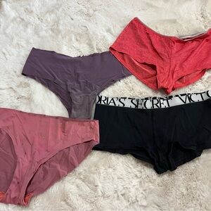 Victoria's Secret Panty Set - Red, Pink, Purple, Black